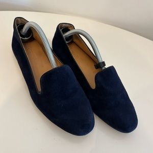 J. CREW Women's Navy Suede Loafer - Size 7